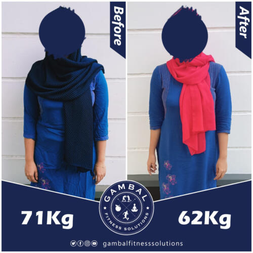 Amna Before after front