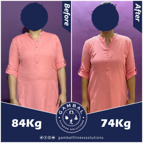 Amrutha before after front