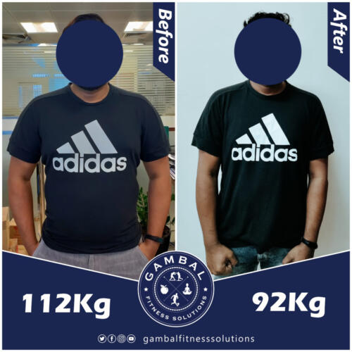 Azhar before after front