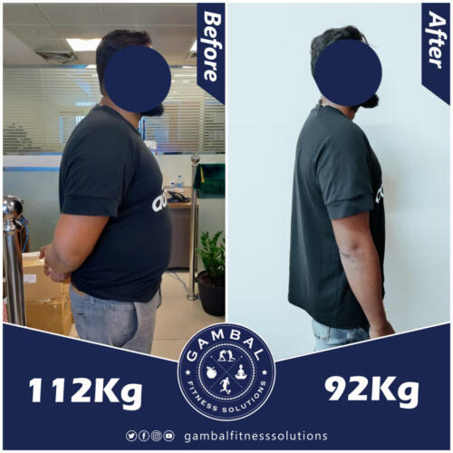 Azhar before after side