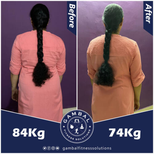 Before after back