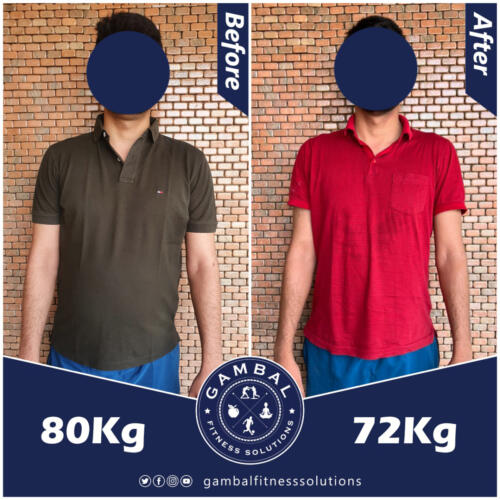 Khumaan front before after