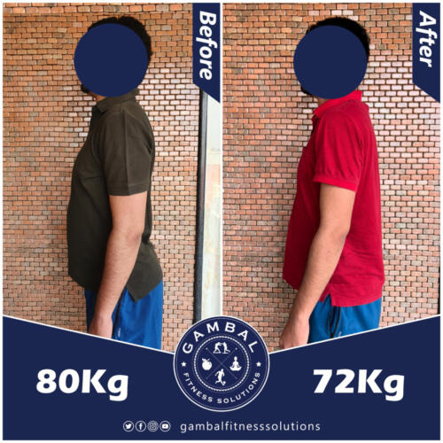 Khumaan side before after