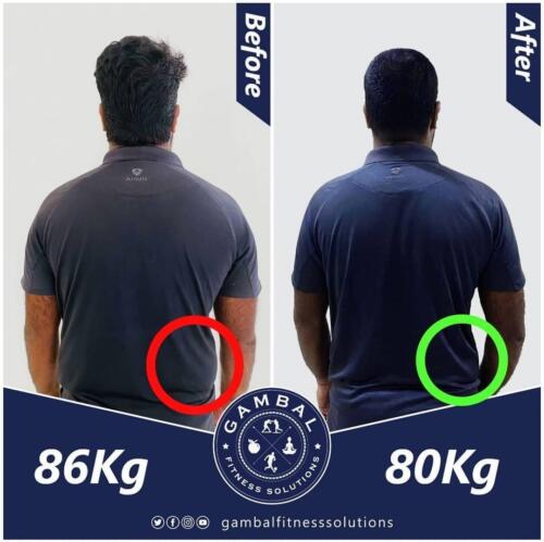 Navas before after back