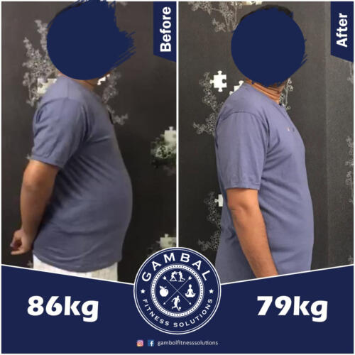 Saleem before after side