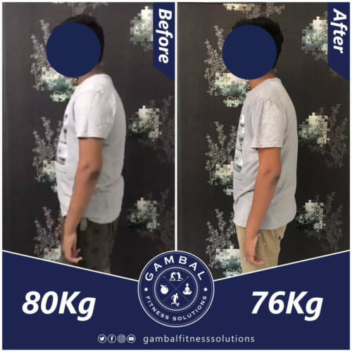 Sarosh before after side